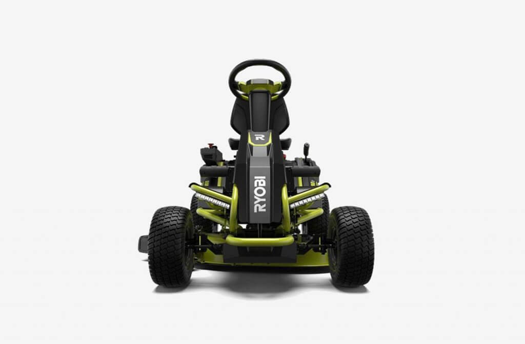 Ryobi 38 inches 100 Ah Battery Electric Rear Engine Riding Lawn Mower