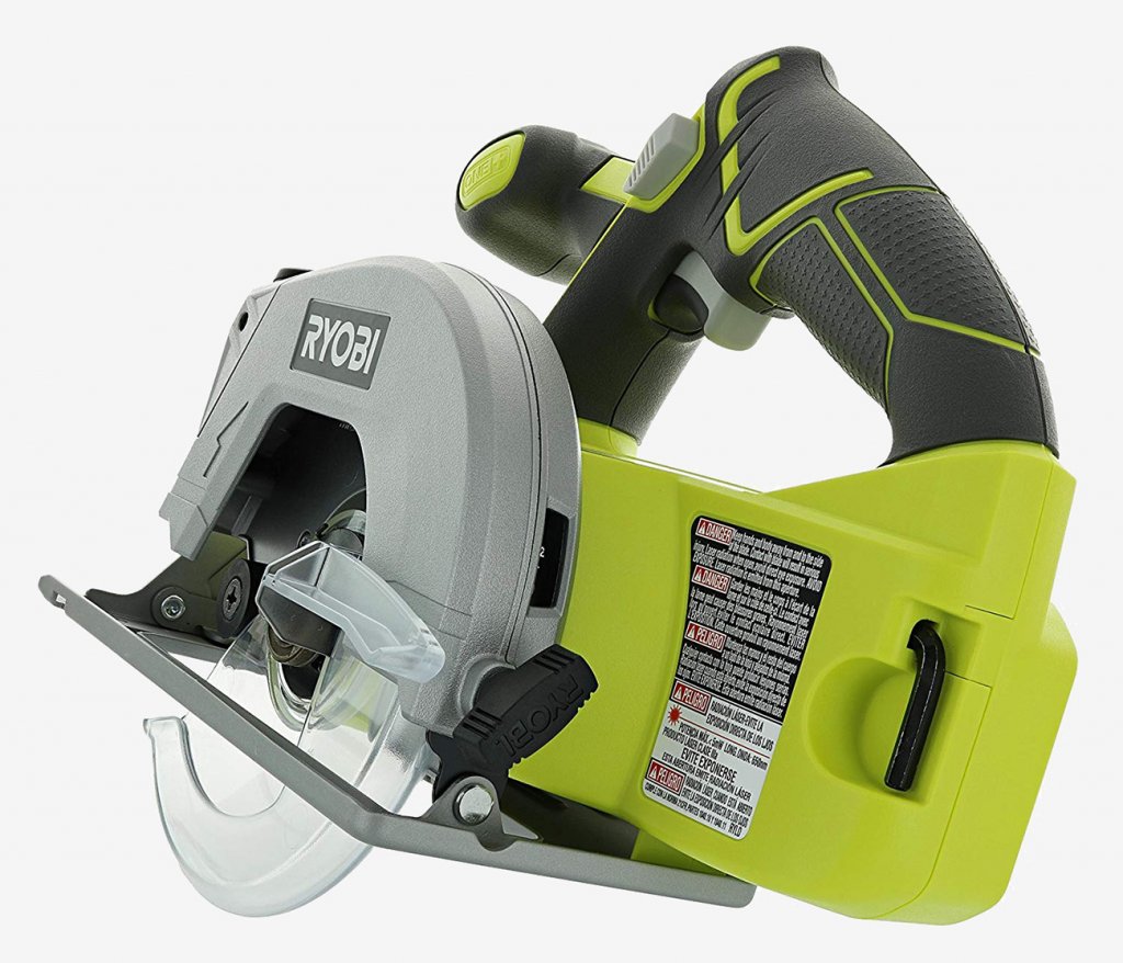 Ryobi P506 One+ Cordless Circular Saw back