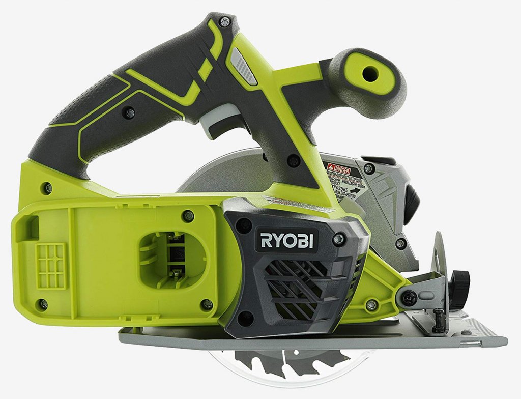 Ryobi P506 One+ Cordless Circular Saw side