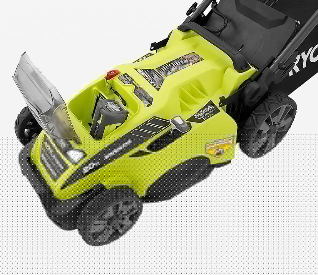 Ryobi RY40180 Cordless Lawn Mower cutting deck