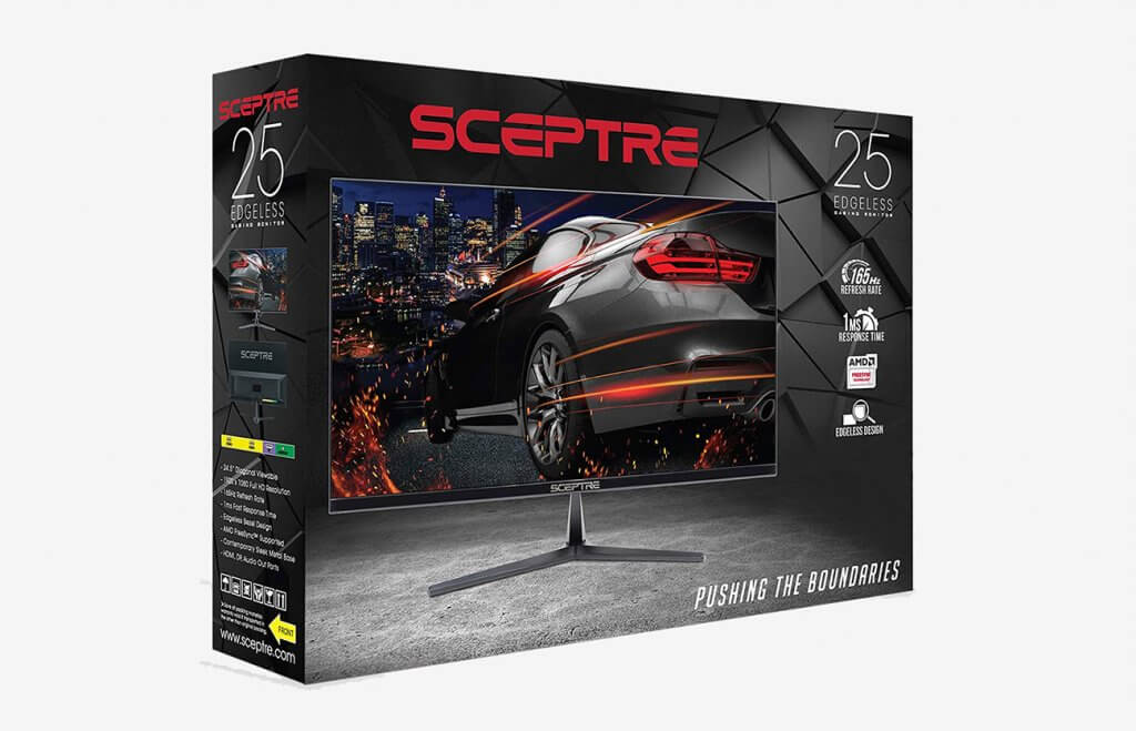 Sceptre E255B-1658A box
