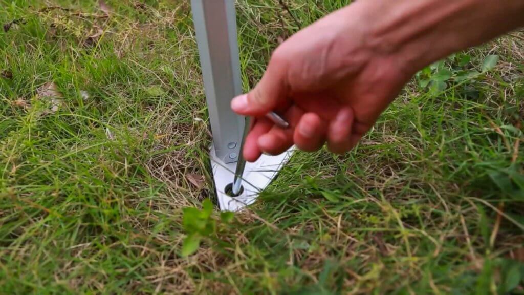 Securing the Eurmax Canopy