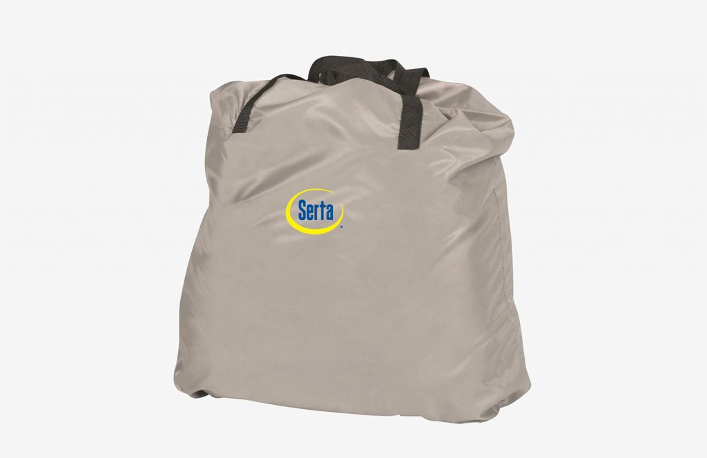 Serta Raised Queen Pillow Top Air Mattress in bag