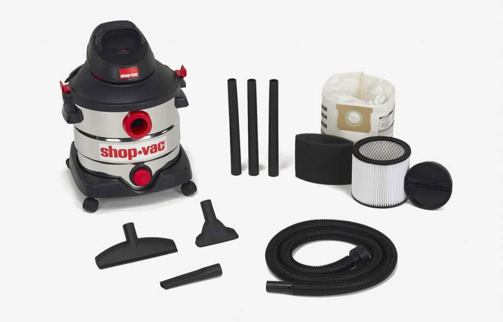 Shop-Vac 5979403 8-Gallon 6.0 Peak HP and accessories