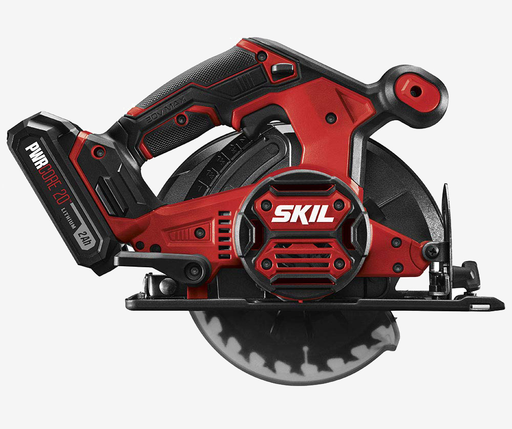 SKIL 20V 6-12 Inch Cordless Circular Saw back