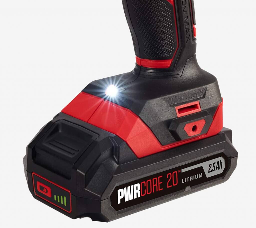 SKIL 20V PWRCore Drill & Driver (DL527502) grip