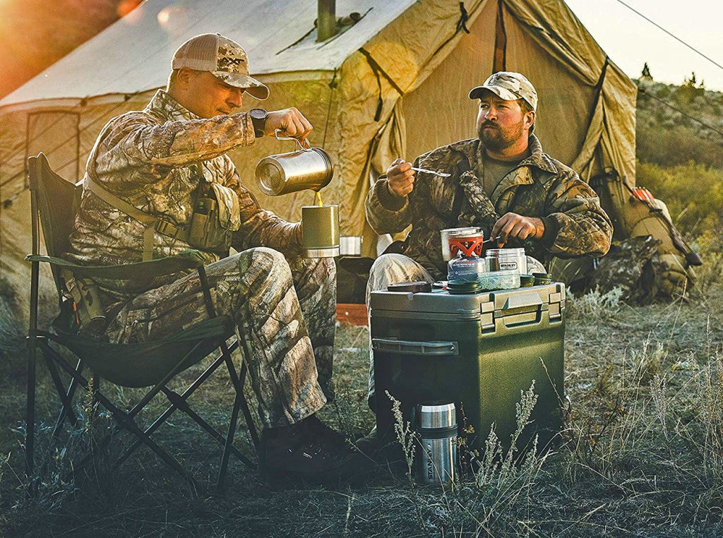 Stanley Cook + Brew Camping Coffee Maker on a hunting trip