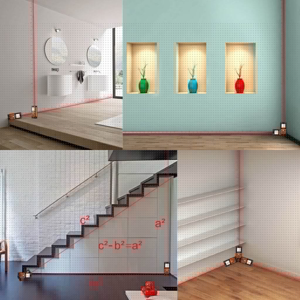 SUAOKI S9 Laser Distance Measure used for measuring staircase
