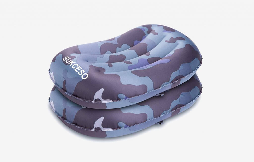 SUKCESO Camping Pillow Two Pack