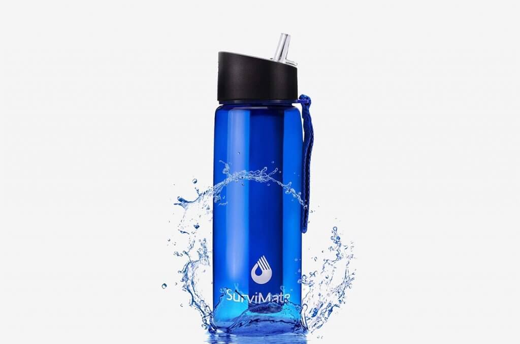 SurviMate Filtered Water Bottle