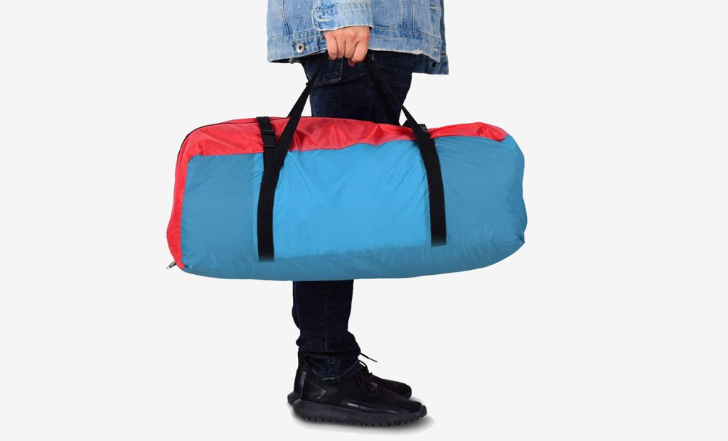 Tangkula Inflatable Instant Camping Tent in carrying bag