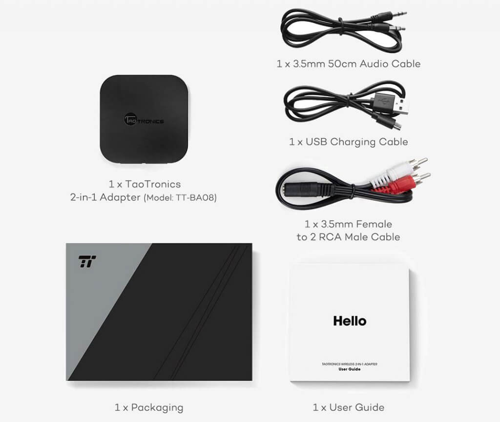 TaoTronics TT-BA08 accessories