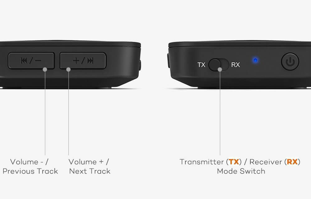 TaoTronics TT-BA08 buttons