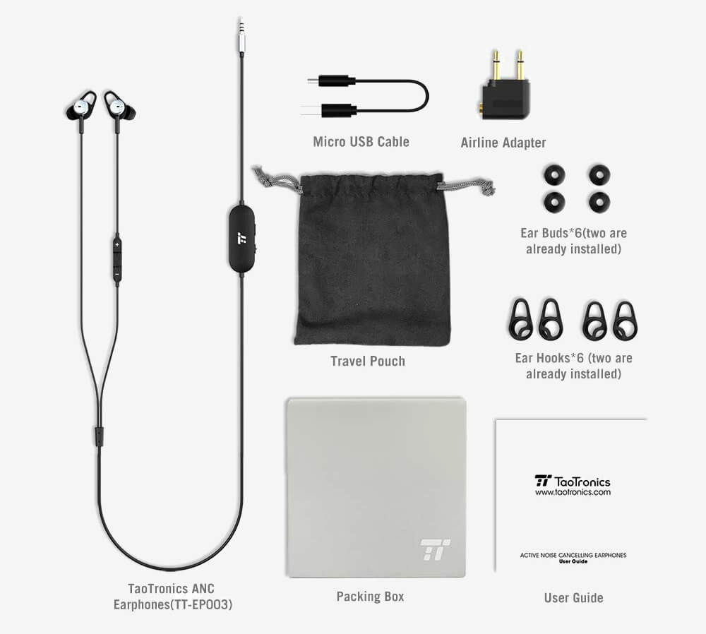 TaoTronics TT-EP03 accessories