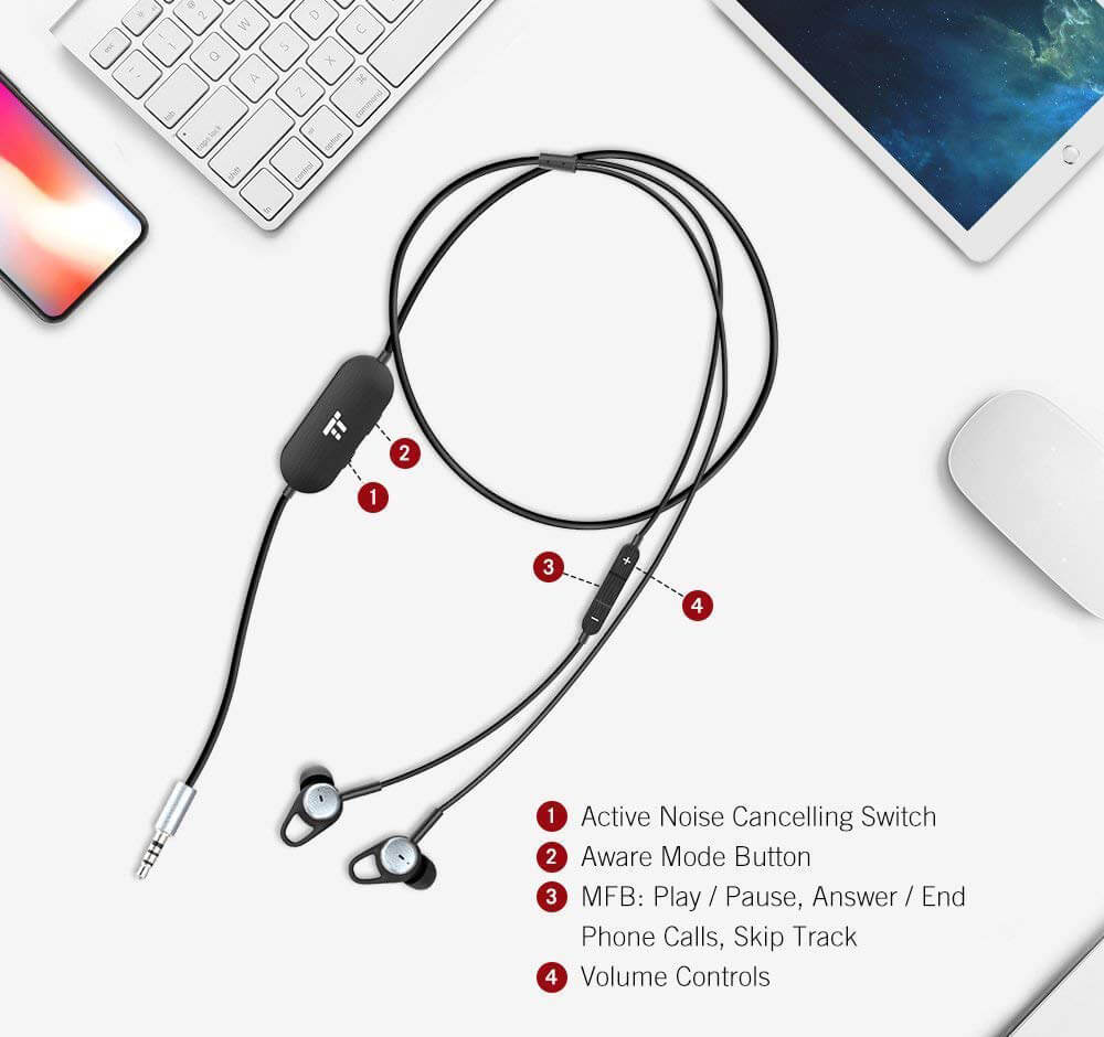 TaoTronics TT-EP03 buttons