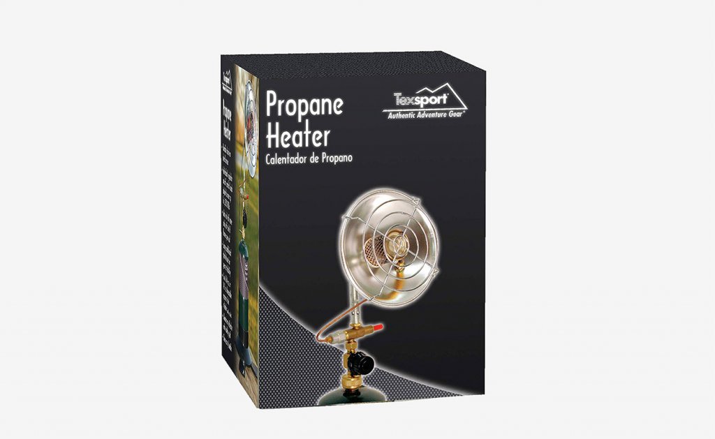 TEXSPORT Portable Outdoor Propane Heater Packaging