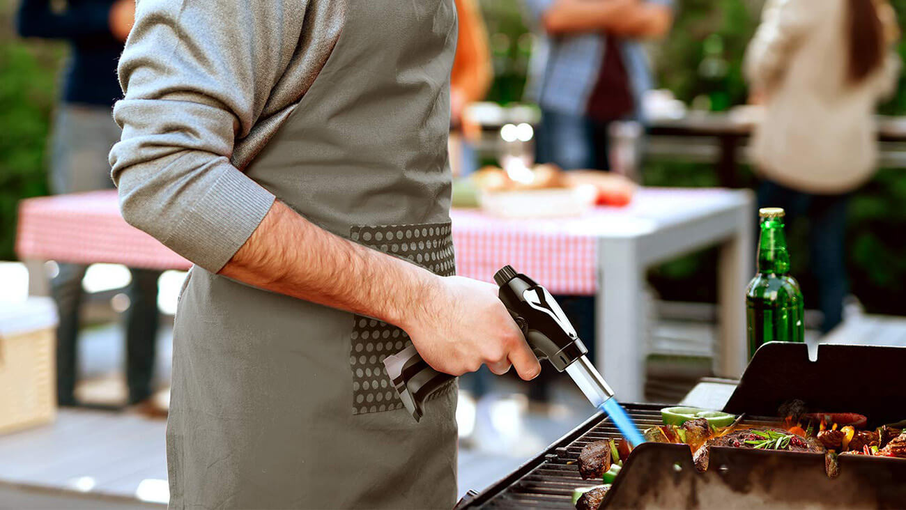 Kitchen Torch used for preparing meat