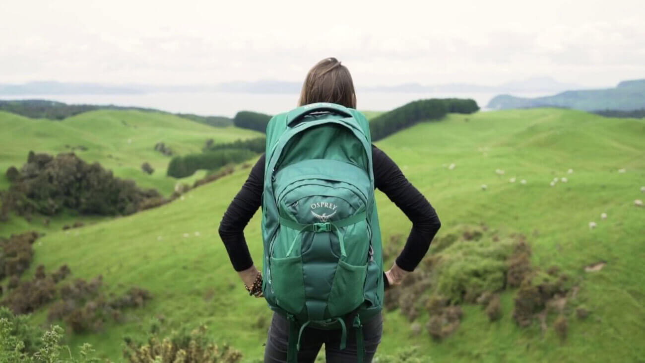 Travel Backpack on a hiking trip