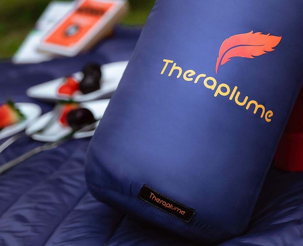 Close-up of the Theraplume Camping Blanket