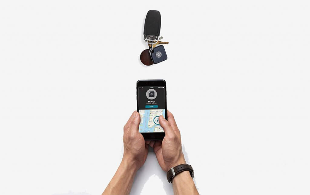 TILE Pro Ring Tracker key finder and car keys