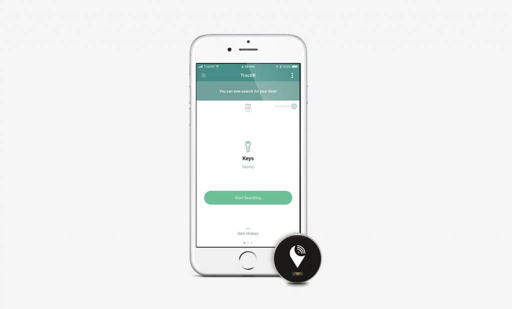 TrackR Pixel and iPhone