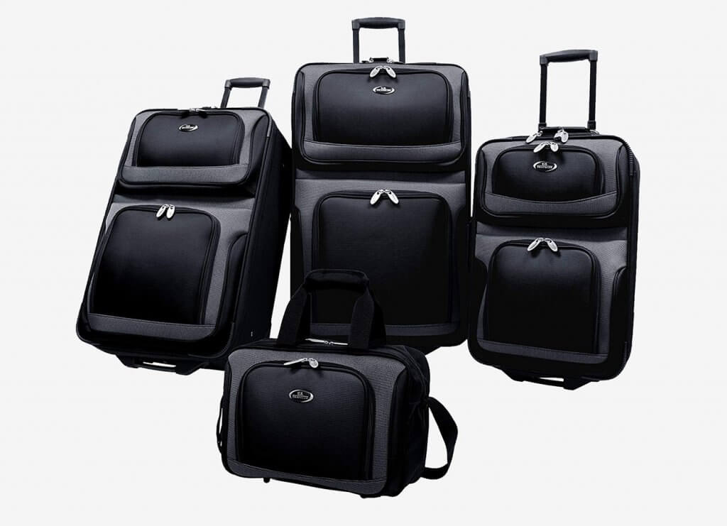 U.S. Traveler New Yorker 4-Piece Luggage Set