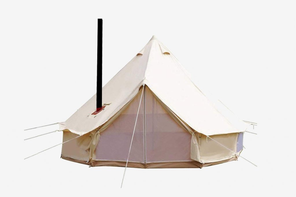 UNISTRENGH 4 Season Waterproof Cotton Canvas Bell Tent