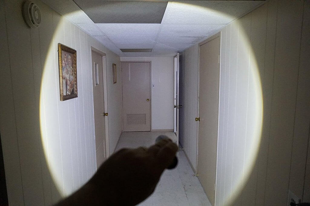 URPOWER Tactical Flashlight indoors