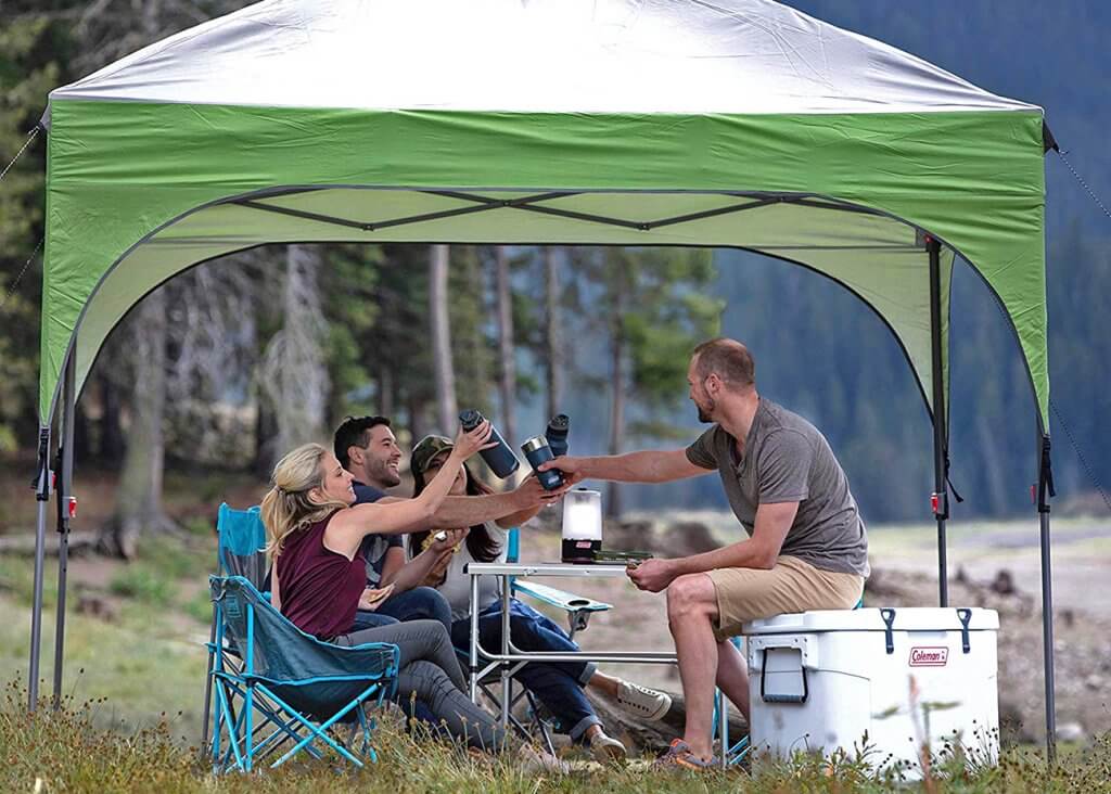 Using the Coleman Canopy Tent outdoors