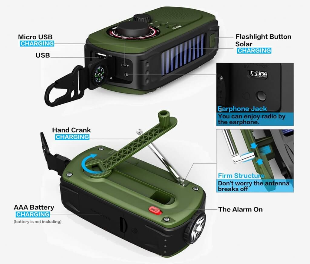 VMEI Emergency Radio features