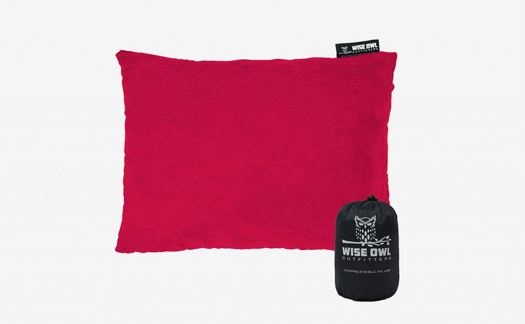 Wise Owl Outfitters Camping Pillow and case