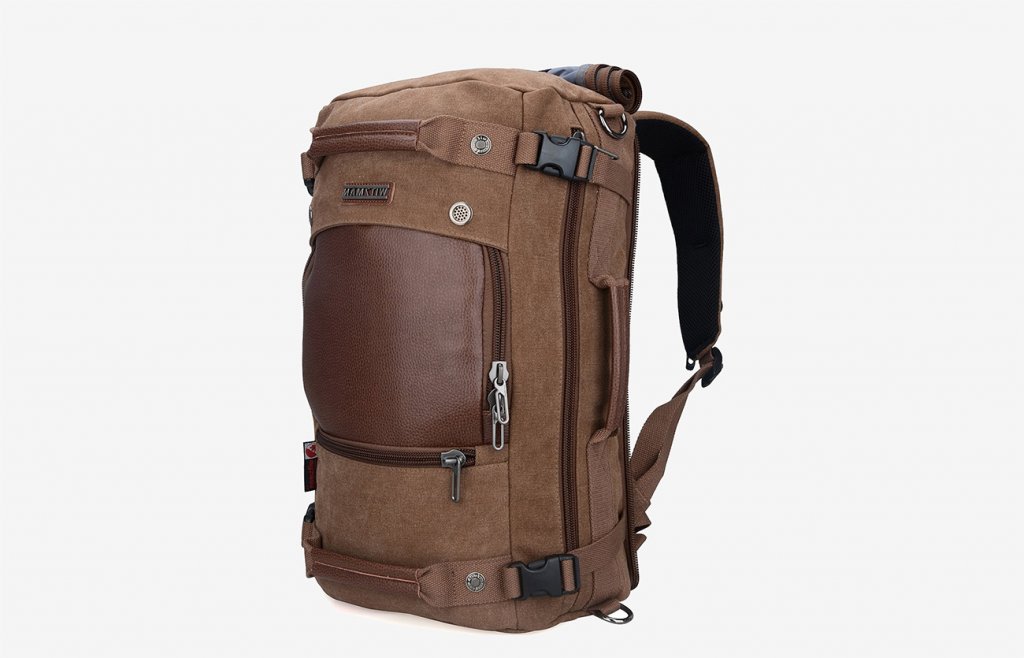 WITZMAN Vintage Duffel Travel Backpack