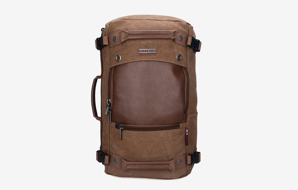 WITZMAN Vintage Duffel Travel Backpack