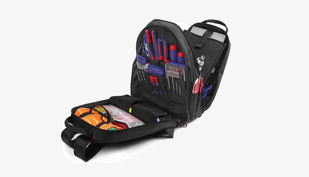WORKPRO Tool Backpack design with tools