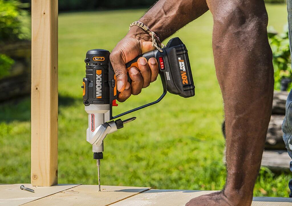 WORX 20V Switchdriver 2-In-1 Drill & Driver (WX176L) on wood