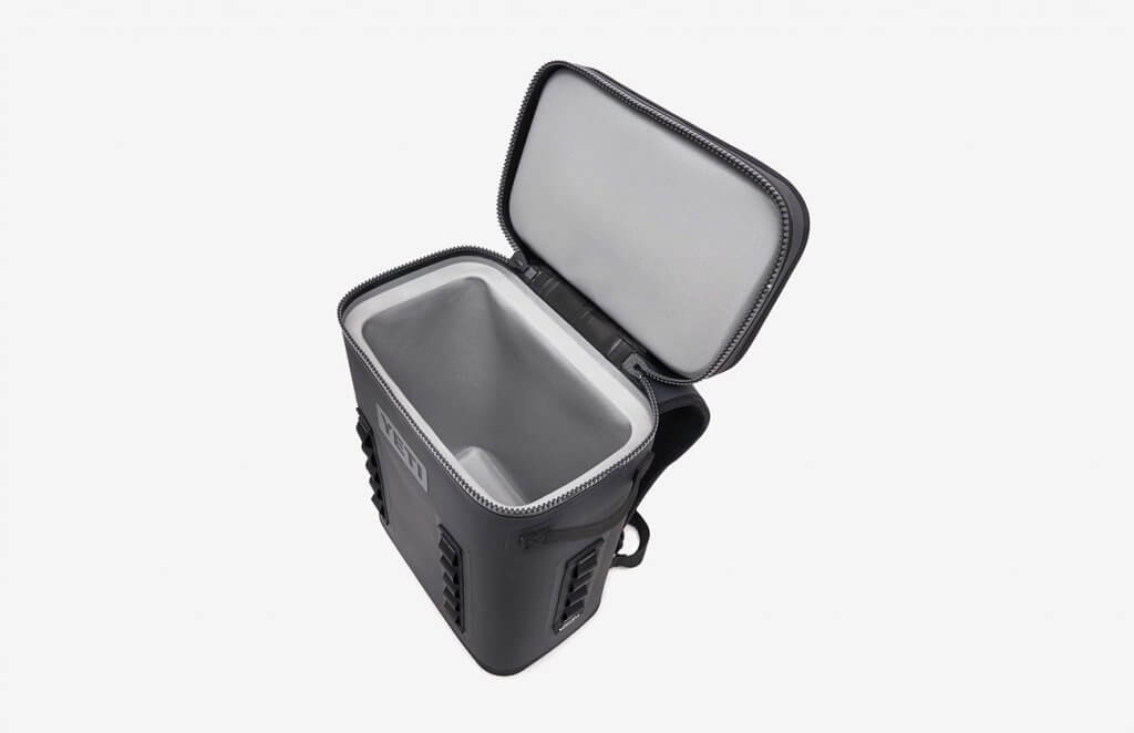 Interior of the YETI Hopper Backflip 24 Soft Sided Cooler Backpack