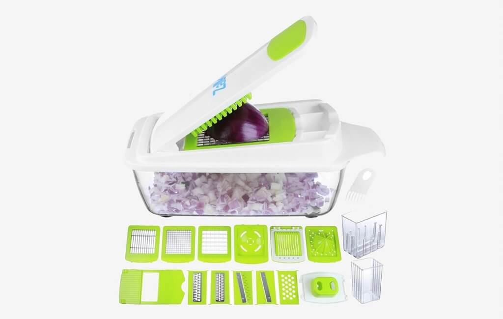 Zalik Vegetable Chopper Pro Mandoline Slicer, Dicer, Cutter & Grater