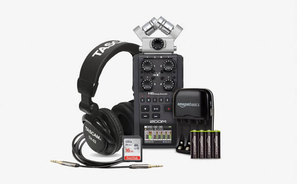 Zoom H6 Six-Track Portable Recorder Deluxe bundle