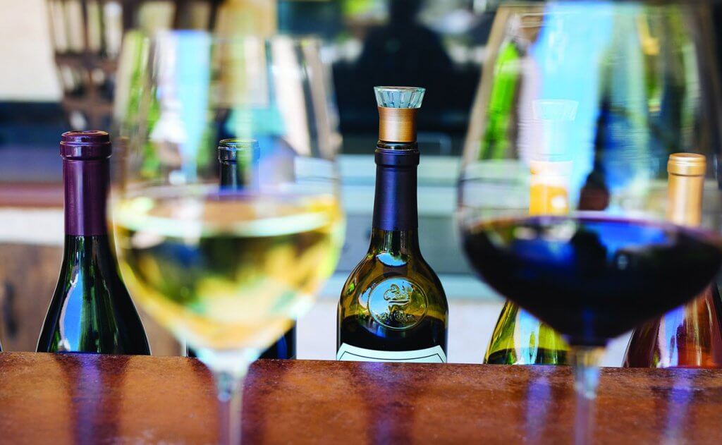 ZOS Halo Wine Preserver on wine bottle