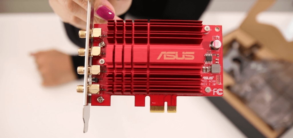 Asus AC3100 PCIe Wireless Adapter Close Up