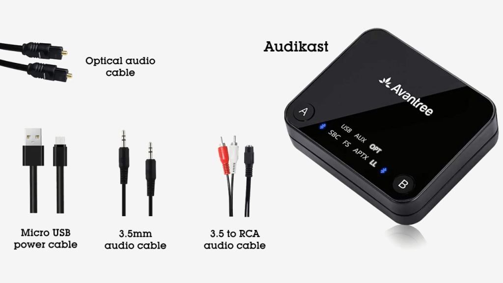 Avantree Audikast Plus accessories