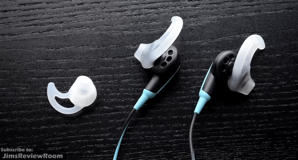 Bose SoundSport Earbuds on table