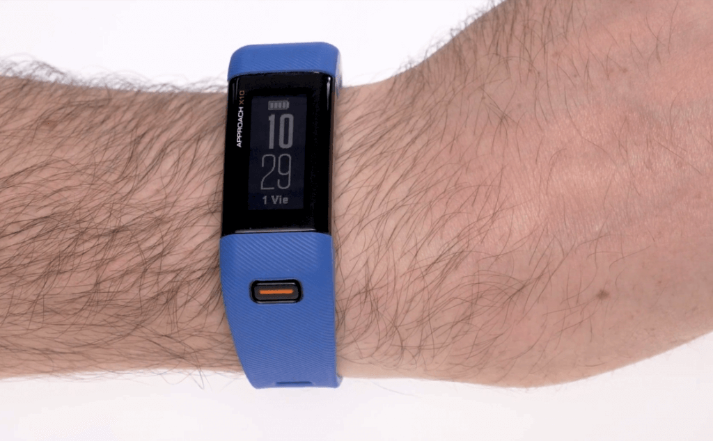Garmin Approach X10 on wrist