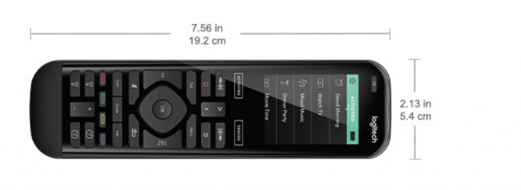 Logitech Harmony Elite Dimensions