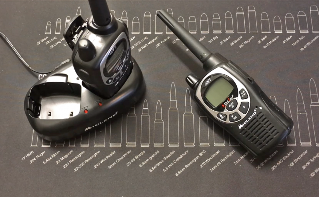 Midland GXT1000VP4 GMRS and docking station