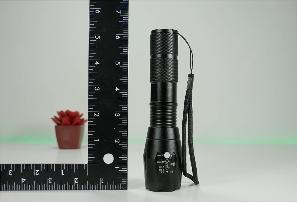 Outlite A100 Tactical Flashlight measurements
