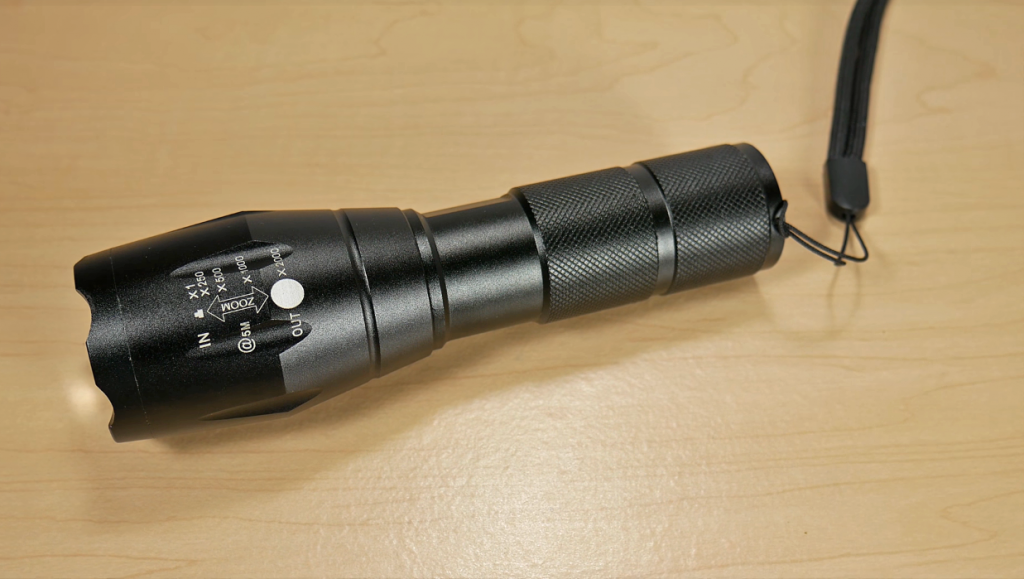 Outlite A100 Tactical Flashlight unboxed
