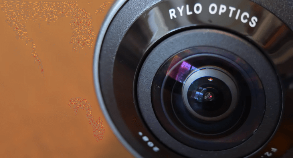 Rylo 360 5.8K close-up for lense