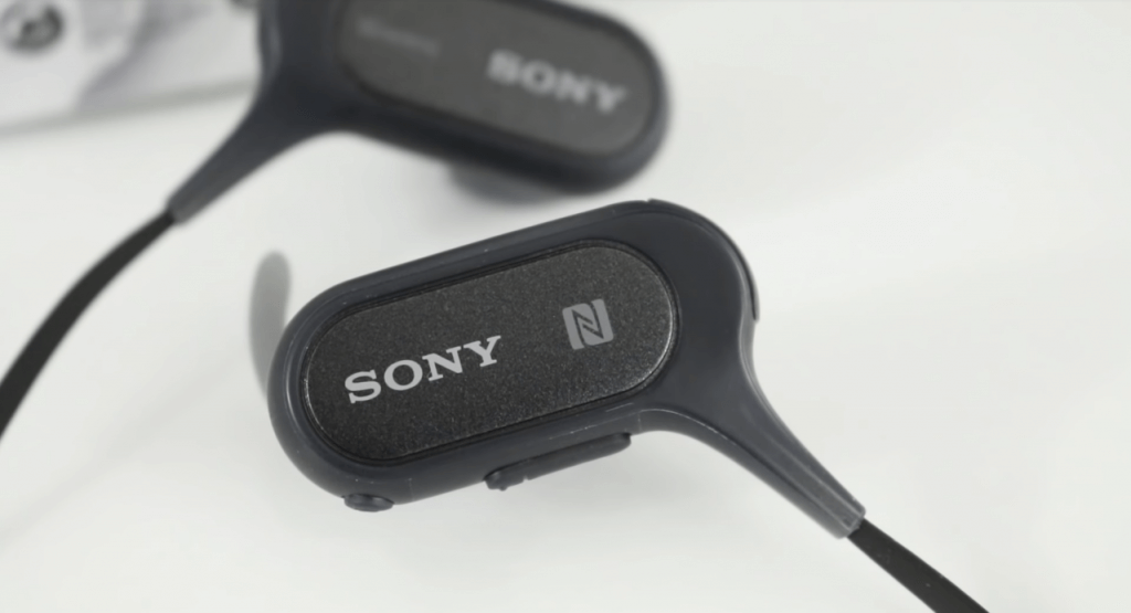 Sony Extra Bass Earbuds close-up