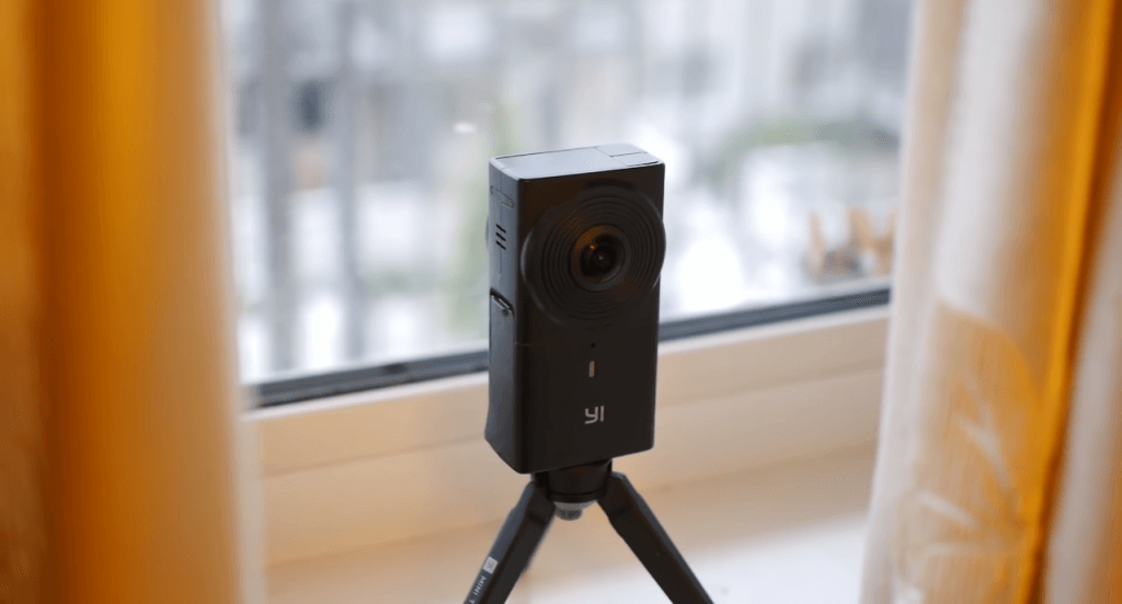 YI 360 VR Camera next to window
